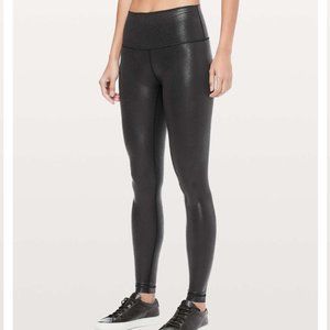 Lululemon Wunder Under 28" - Black Luminosity Foil